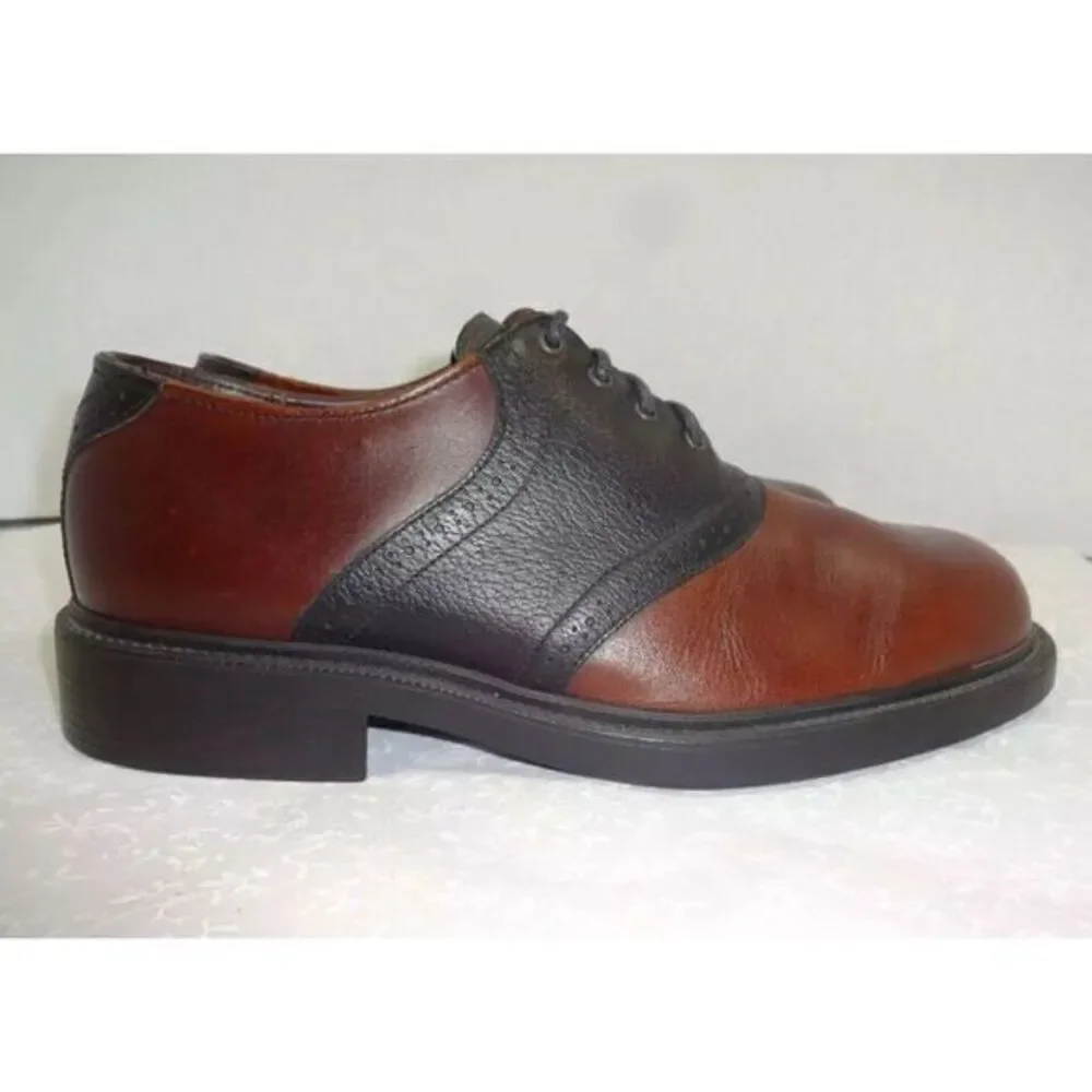 Sebago Mens Size 9M Brown Black‎ Leather Wingtip Oxford Dress Shoes 1016548S